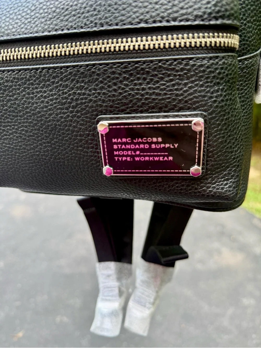 Marc Jacobs Black Pebbled Leather Everyday Backpack